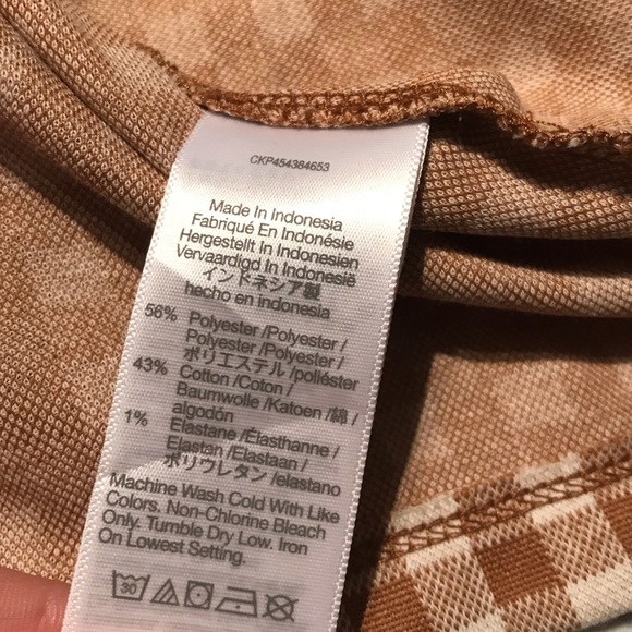 NWT Madewell Gingham Jaquard Square Neck Puff Sleeve Top Brown Cottagecore - Picture 13 of 14